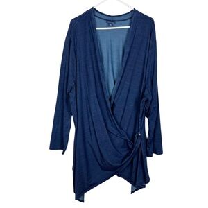 Pure Jill Indigo Wrap Top Cardigan Blue Size 4X